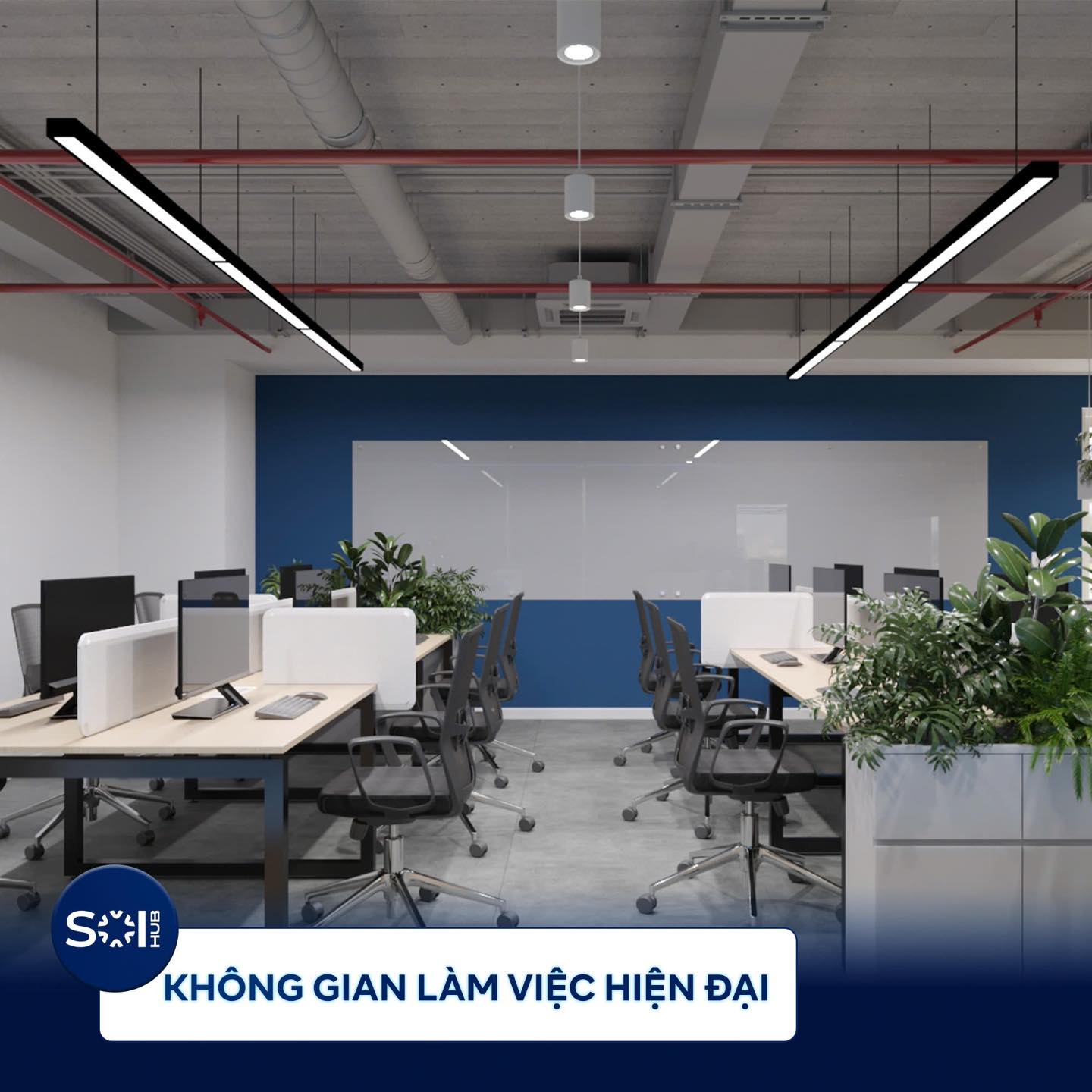 văn phòng trọn gói SoiHub Coworking Space • Saigon ICT Tower 2, Lô 46 Công viên phần mềm Quang Trung, Quận 12 - Vlook.vn