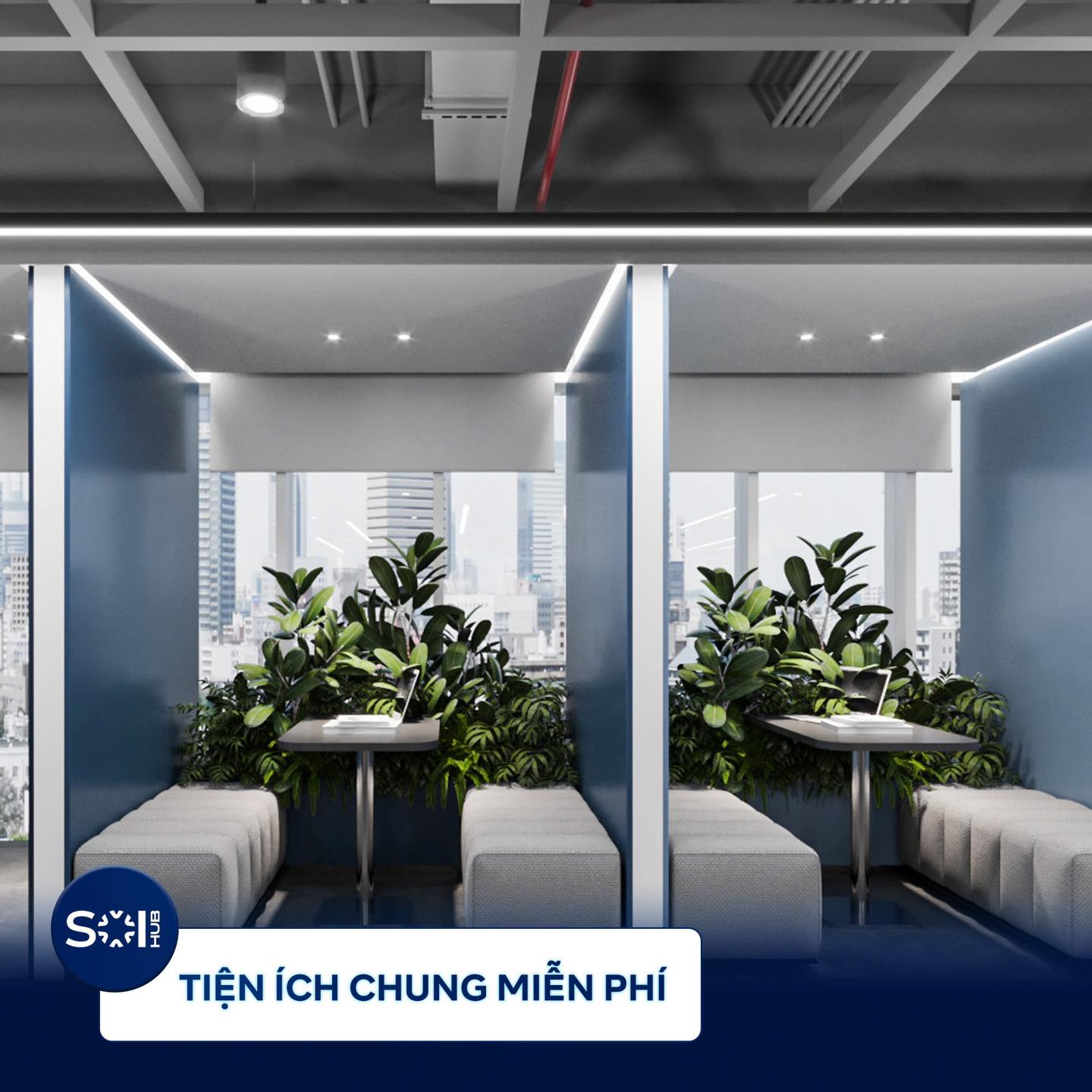 văn phòng trọn gói SoiHub Coworking Space • Saigon ICT Tower 2, Lô 46 Công viên phần mềm Quang Trung, Quận 12 - Vlook.vn