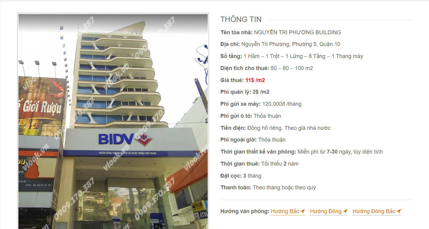 Danh sách công ty thuê văn phòng tại Nguyễn Tri Phương Building, Quận 10
