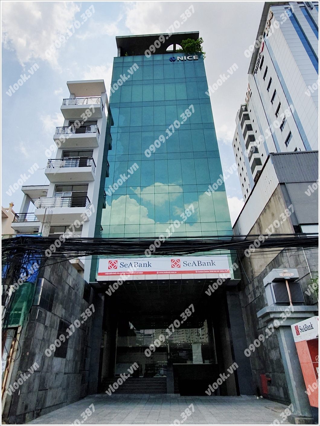 Mặt trước cao ốc cho thuê văn phòng NICE Building, Điện Biên Phủ Quận Bình Thạnh, TPHCM - vlook.vn