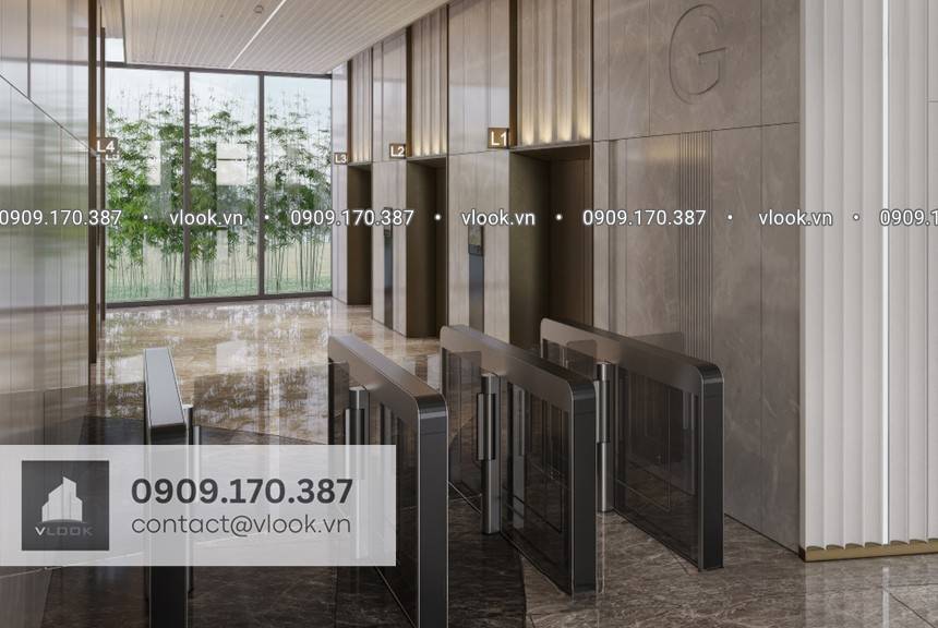 Cao ốc văn phòng cho thuê tòa nhà The Kross Tower, 3A-3B Tôn Đức Thắng, Phường Sài Gòn, Quận 1, TP.HCM - vlook.vn - 0909.170.387
