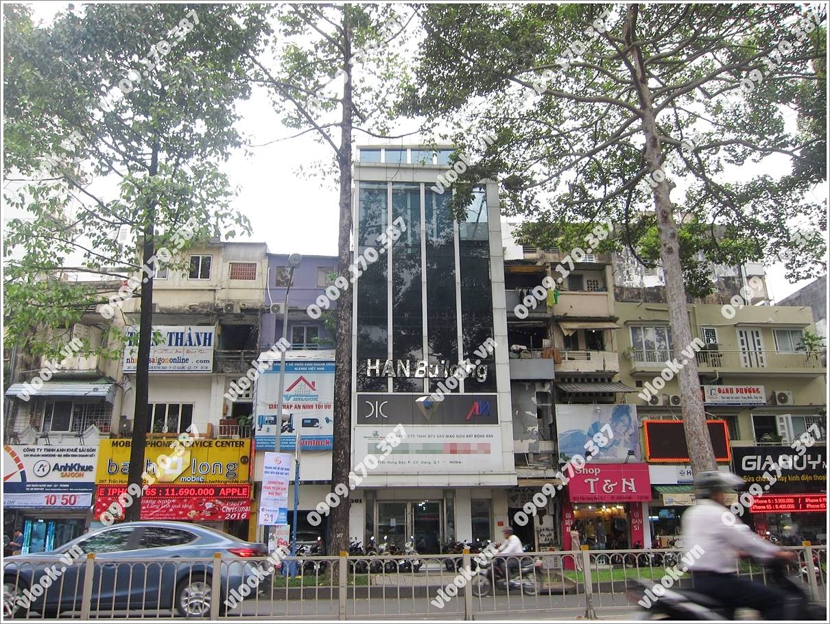 Cao ốc văn phòng cho cho thuê Han Building, 301 Trần Hưng Đạo, Phường Cô Giang, Quận 1, TP.HCM - vlook.vn