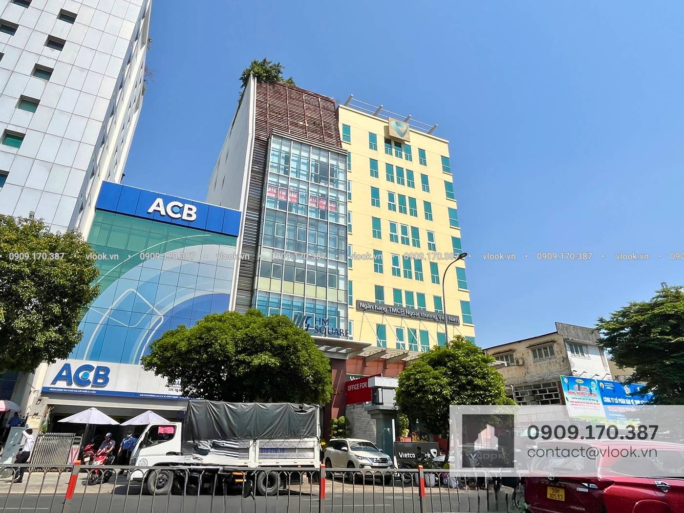 Cao ốc cho thuê văn phòng HM Square, Phan Đăng Lưu, Quận Bình Thạnh, TPHCM - vlook.vn