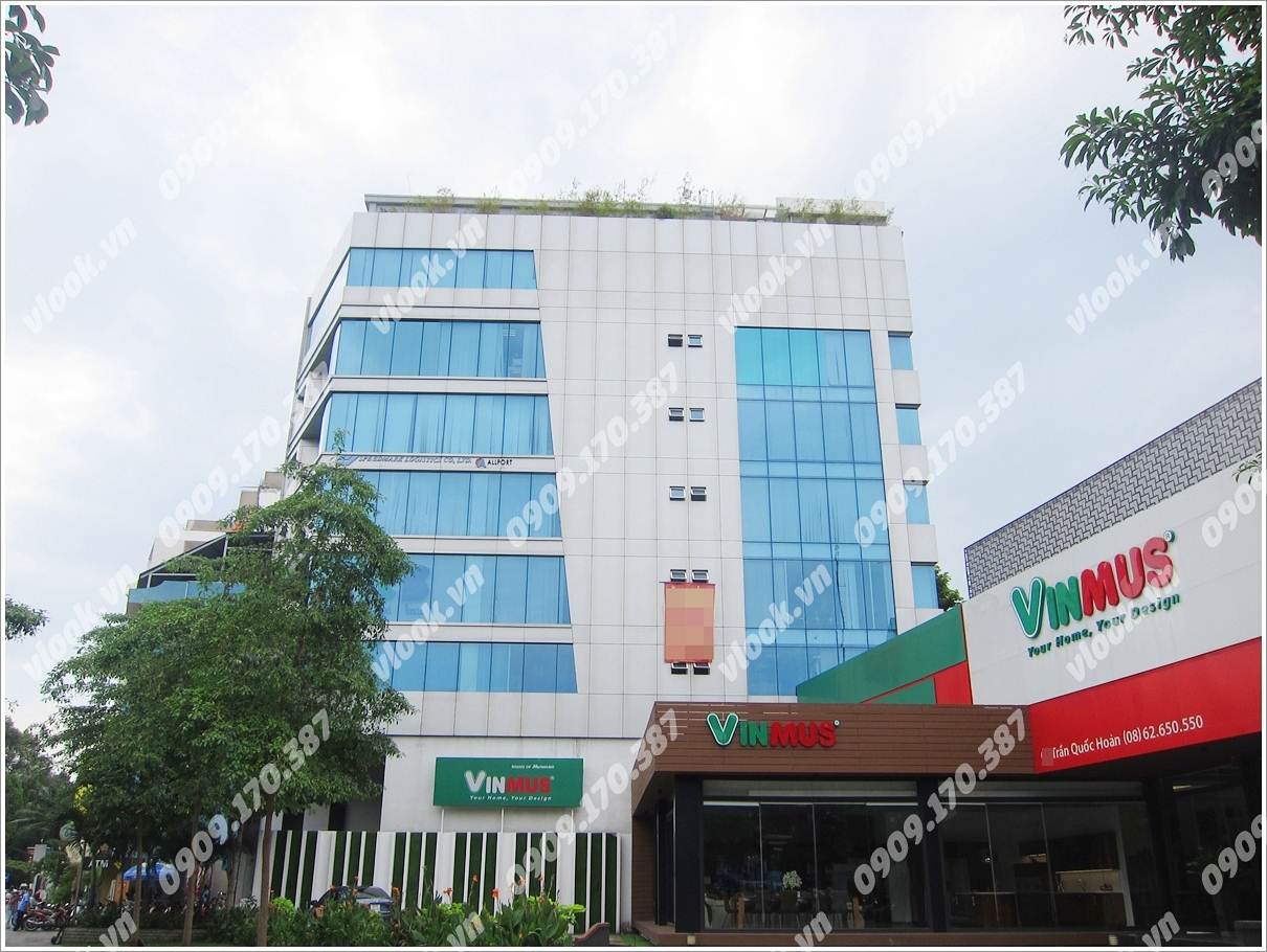 Cao ốc văn phòng cho thuê Bách Việt Building Trần Quốc Hoàn Phường 4 Quận Tân Bình TP.HCM - vlook.vn