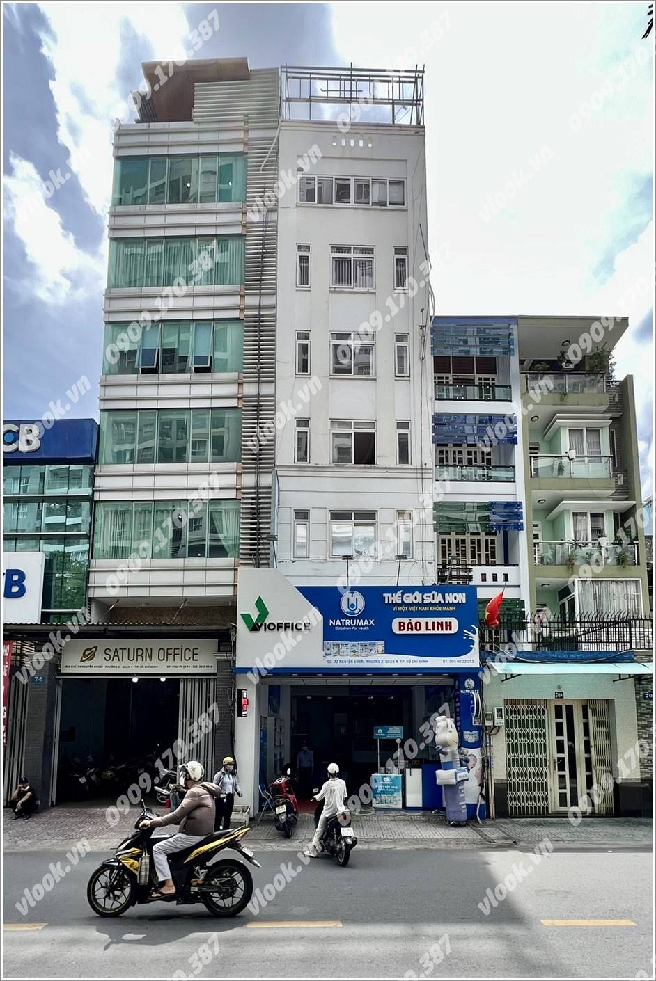 Cao ốc văn phòng cho thuê toà nhà Vi Building, Nguyễn Khoái, Quận 4, TPHCM - vlook.vn