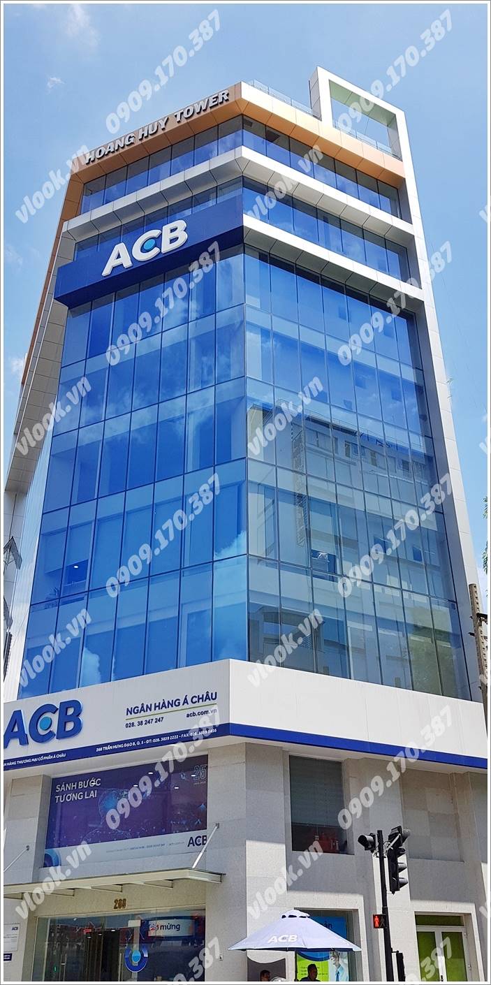 Cao ốc văn phòng cho thuê Hoàng Huy Tower (ACB Building) Trần Hưng Đạo Quận 5, TPHCM - vlook.vn