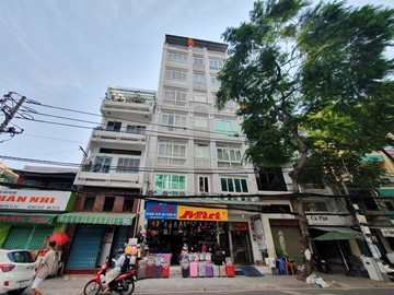 Mặt trước cao ốc cho thuê văn phòng Miti Building, Trần Nhân Tôn, Quận 10, TPHCM - vlook.vn
