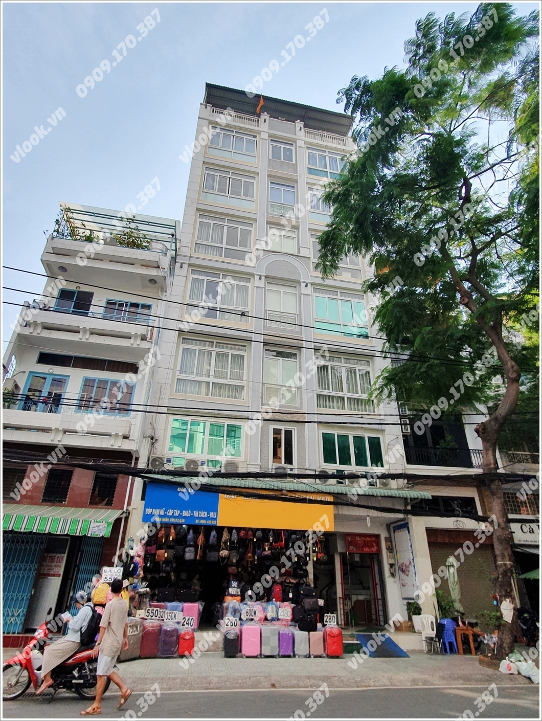 Mặt trước cao ốc cho thuê văn phòng Miti Building, Trần Nhân Tôn, Quận 10, TPHCM - vlook.vn