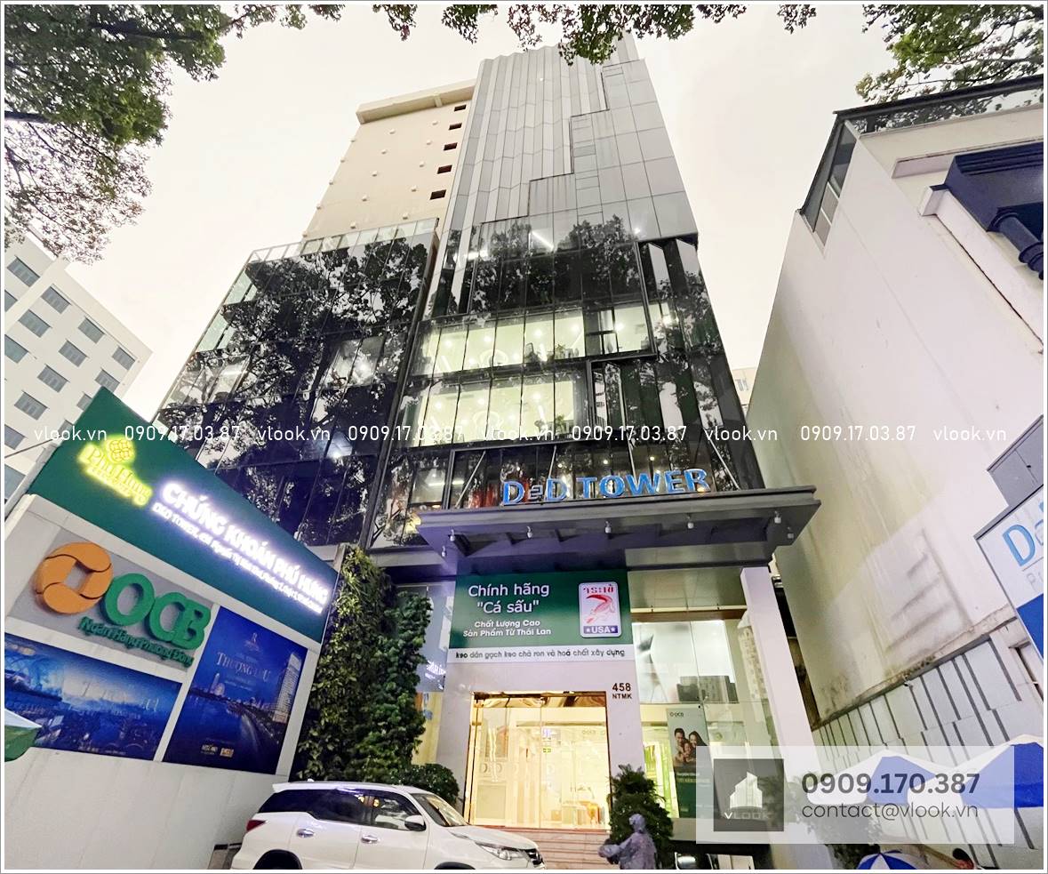 Cao ốc D&D Tower, 458 Nguyễn Thị Minh Khai, Phường 2, Quận 3, TP.HCM - Văn phòng cho thuê vlook.vn