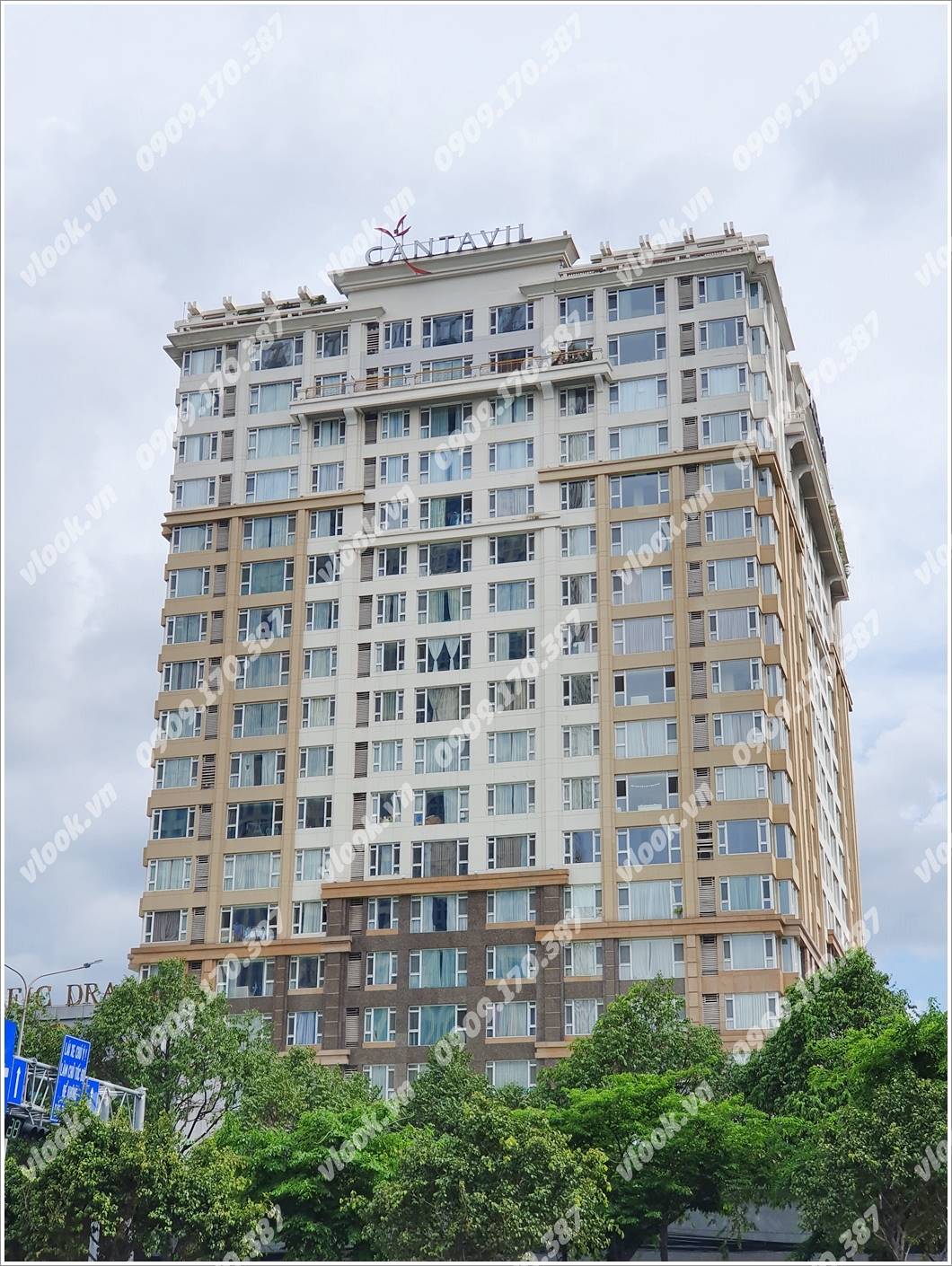 Cao ốc văn phòng cho thuê Cantavil Hoàn Cầu, Điện Biên Phủ, Quận Bình Thạnh TP.HCM - vlook.vn