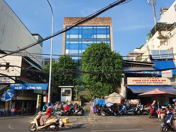 Mặt trước cao ốc cho thuê văn phòng Tacheng Building, Đồng Nai, Quận 10, TPHCM - vlook.vn