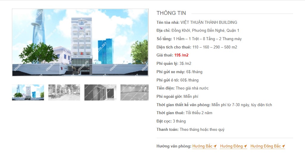 Danh sách các công ty đang thuê văn phòng tại Việt Thuận Thành Building. Đường Đồng Khởi, Quận 1 vlook.vn