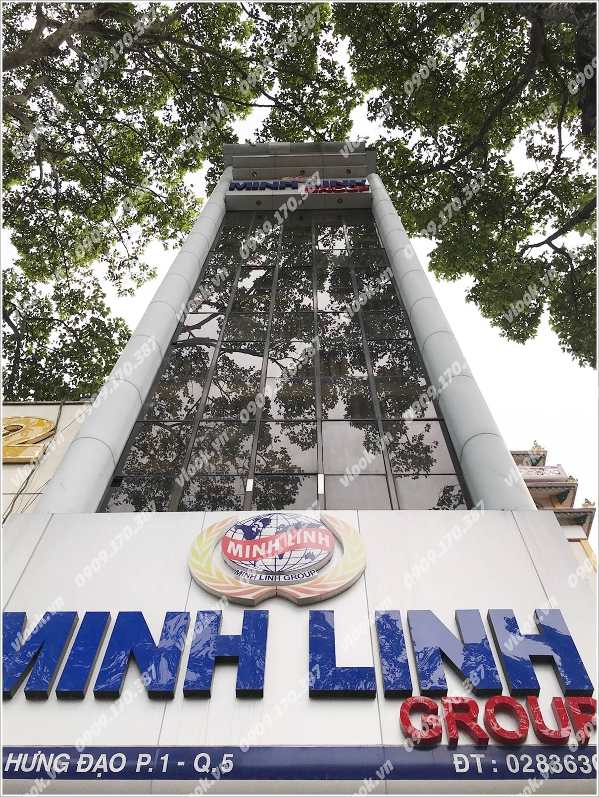 Cao ốc cho thuê văn phòng Minh Linh Building, Trần Hưng Đạo, Quận 5 - vlook.vn