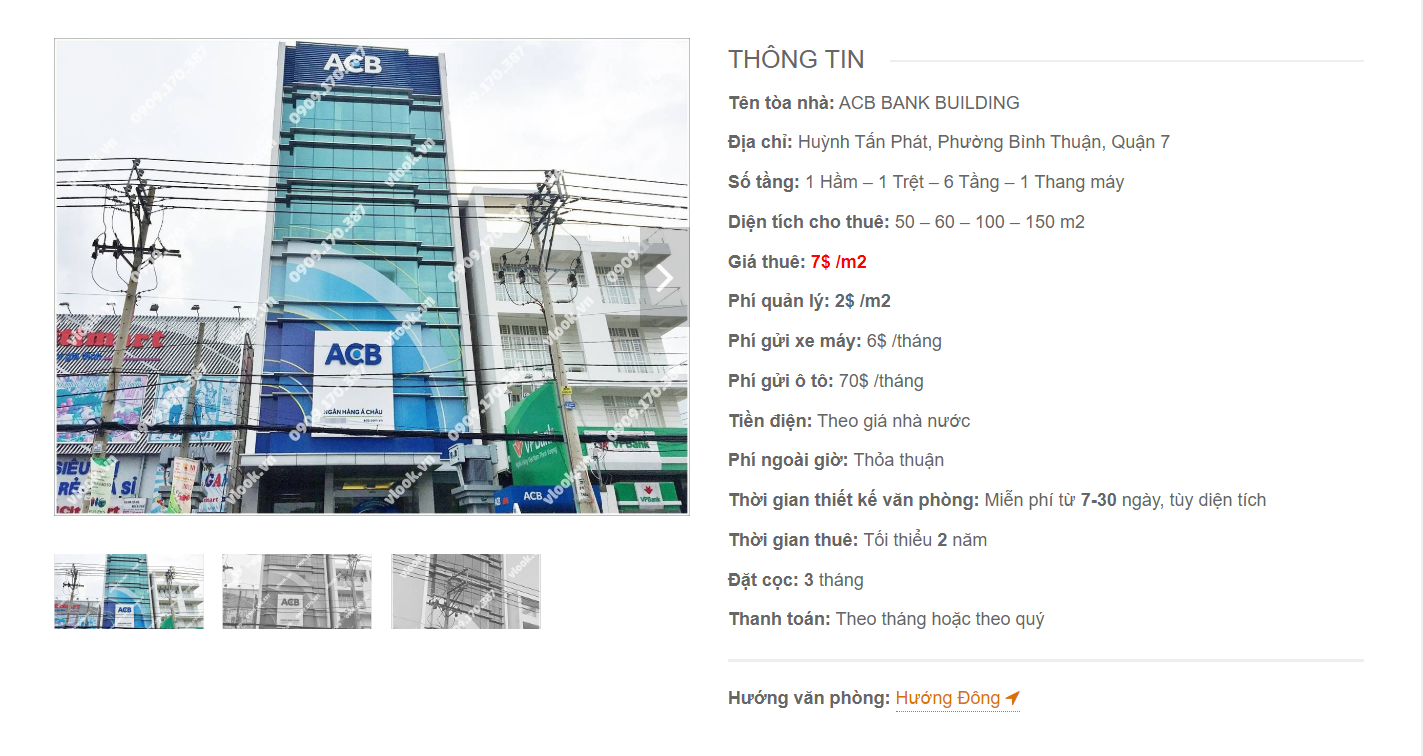 Danh sách công ty tại tòa nhà ACB Building Huỳnh Tấn Phát, Quận 7 - vlook.vn