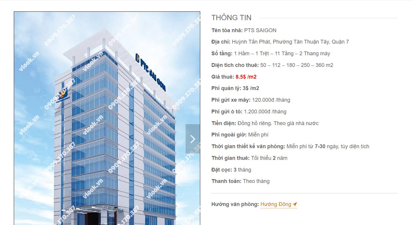 Danh sách công ty thuê văn phòng tại PTS Saigon Huỳnh Tấn Phát, Quận 7 - vlook.vn