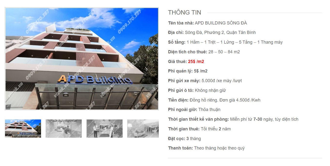 Danh sách công ty tại APD Building Sông Đà, Quận Tân Bình - vlook.vn