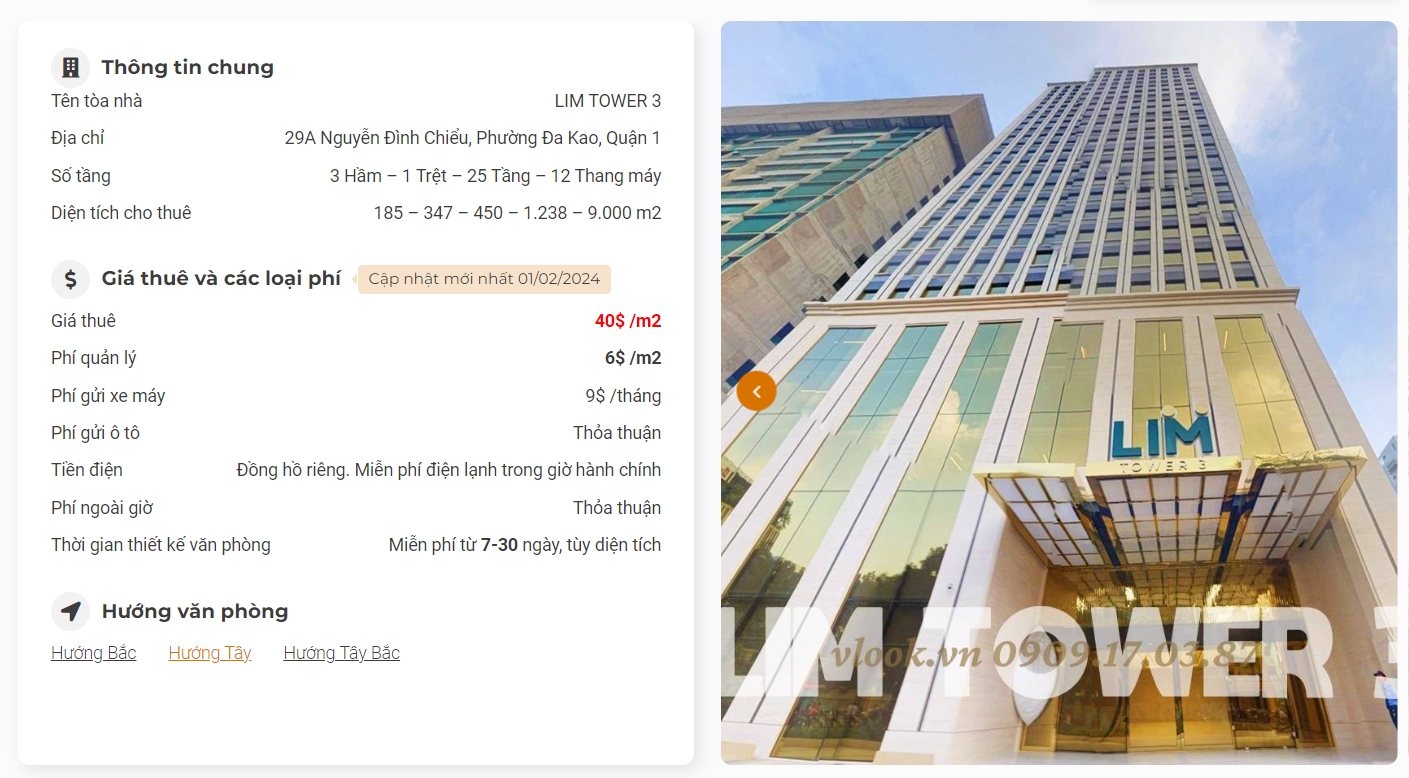 Danh sách công ty tại Lim Tower 3 - vlook.vn