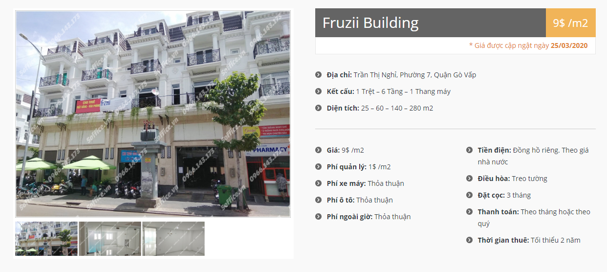 Danh sách công ty thuê văn phòng tại Fruzii Building, Quận Gò Vấp - vlook.vn