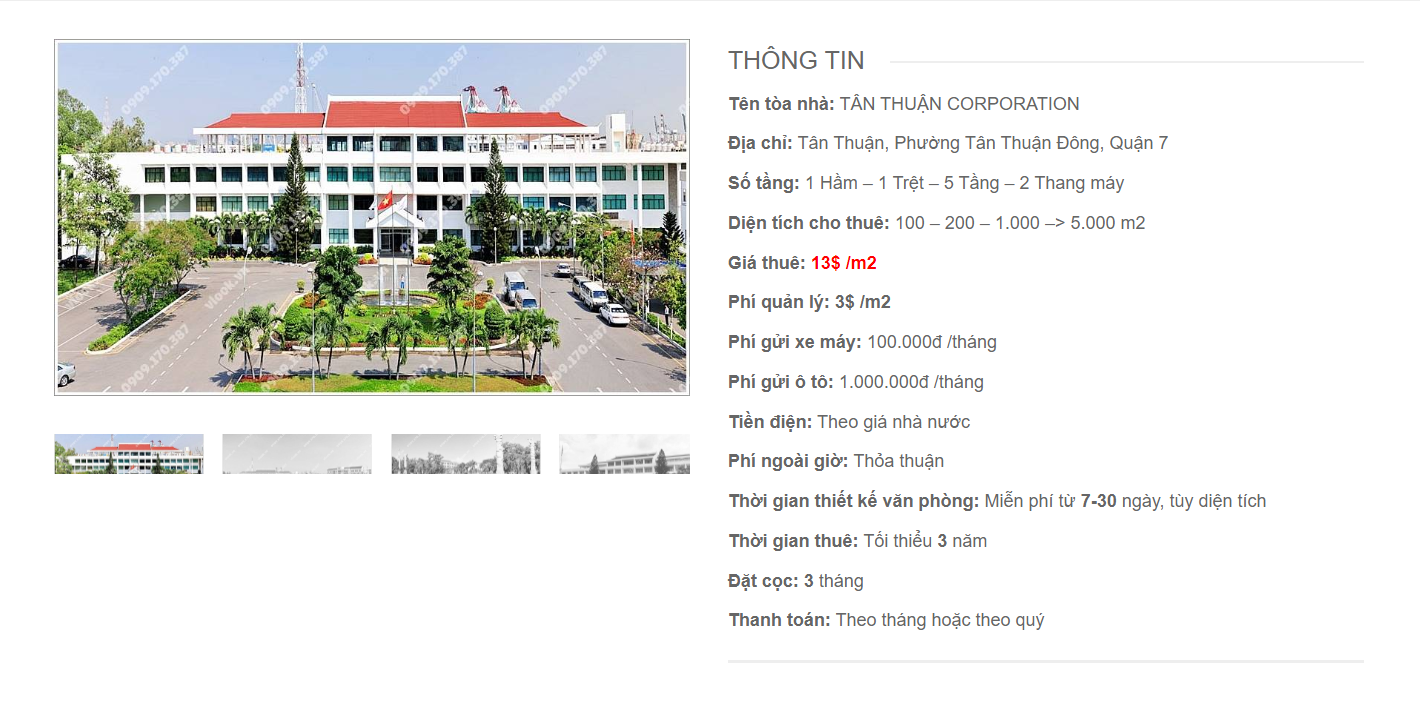 Danh sách công ty thuê văn phòng tại  Tân Thuận Corporation, Quận 7 - vlook.vn