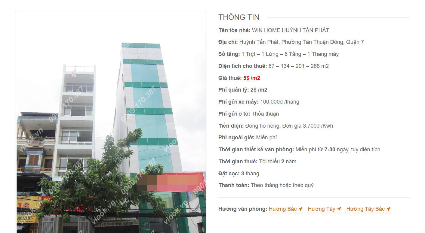 Danh sách công ty thuê văn phòng tại Win Home Huỳnh Tấn Phát, Quận 7 - vlook.vn