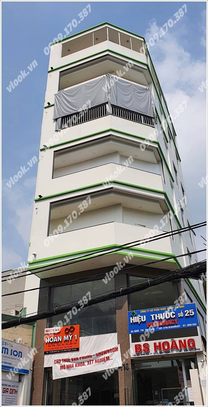 Cao ốc văn phòng cho thuê tòa nhà Building 116 Bùi Đình Túy, Quận Bình Thạnh, TPHCM - vlook.vn