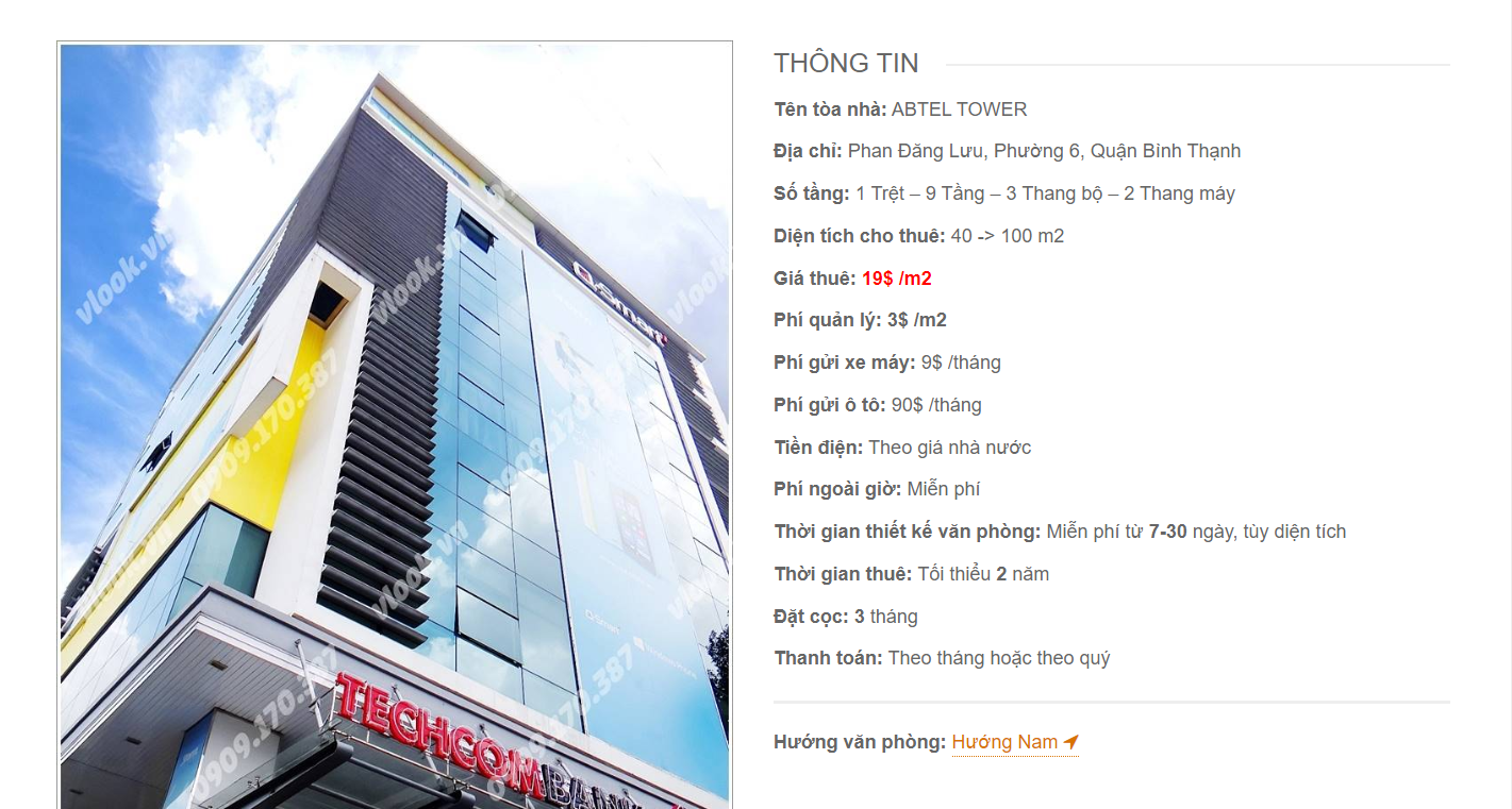 Danh sách công ty tại tòa nhà Abtel Tower, Phan Đăng Lưu¸, Quận Bình Thạnh