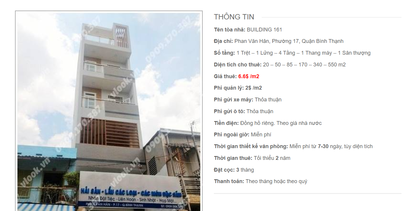 Danh sách công ty tại tòa nhà Building 161, Phan Văn Hân, Quận Bình Thạnh