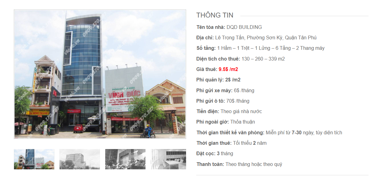 Danh sách công ty tại tòa nhà DQD Building Lê Trọng Tấn Quận Tân Phú - vlook.vn