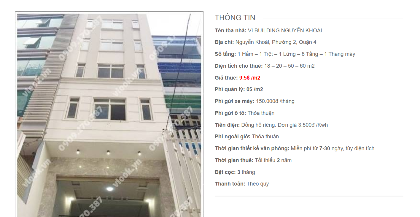 Danh sách công ty tại tòa nhà VI Buiding Nguyễn Khoái, Quận 4