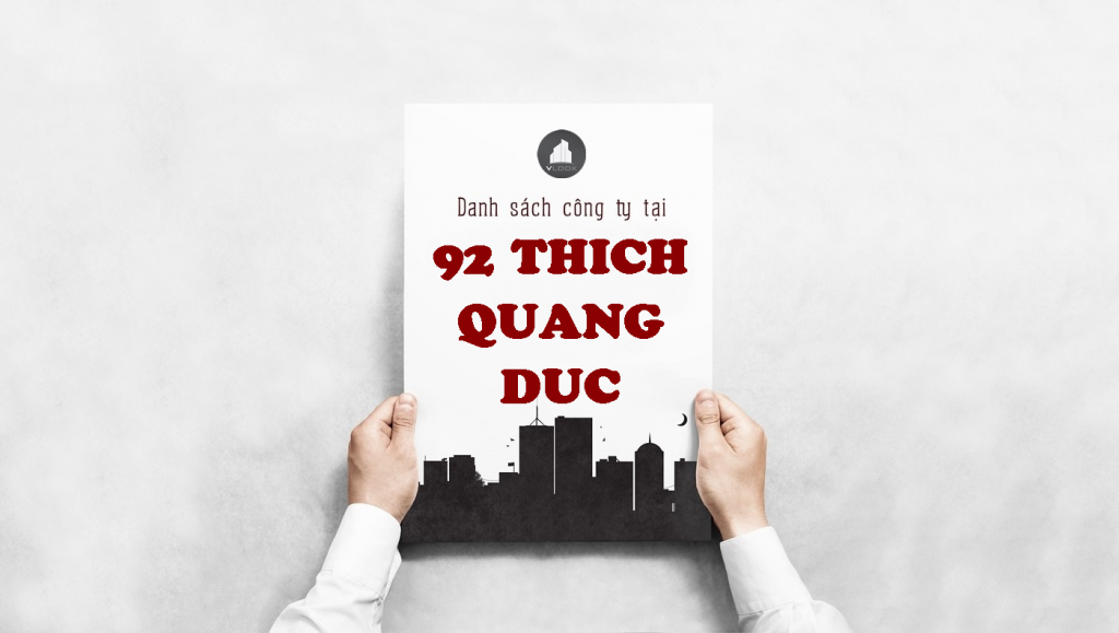 Danh sách công ty tại tòa nhà 92 Thích Quảng Đức, Quận Phú Nhuận