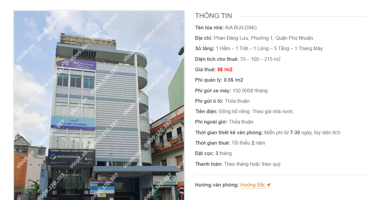 Danh sách công ty tại tòa nhà AIA Building, Phan Đăng Lưu, Quận Bình Thạnh
