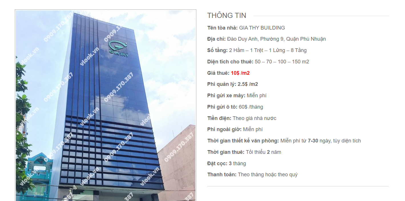 Danh sách công ty tại tòa nhà Gia Thy Building, Đào Duy Anh, Quận Phú Nhuận