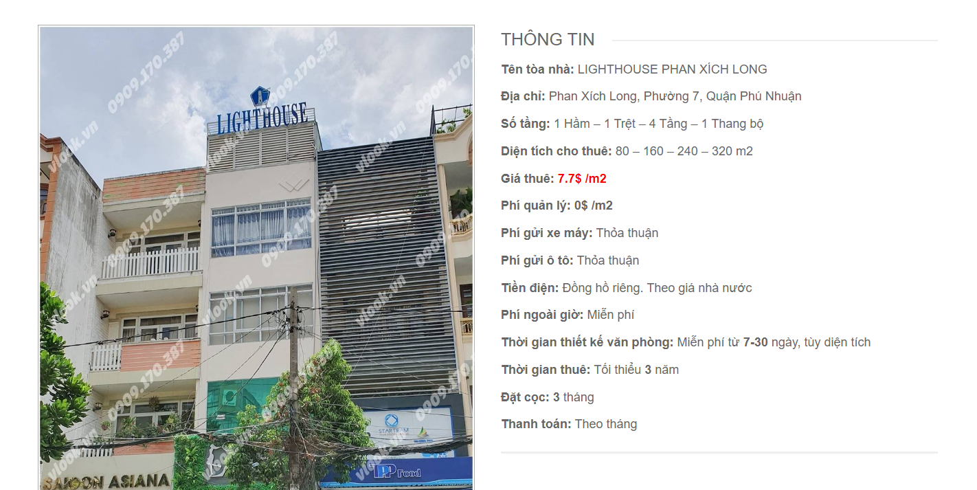 Danh sách công ty tại tòa nhà Lighthouse Phan Xích Long, Quận Phú Nhuận