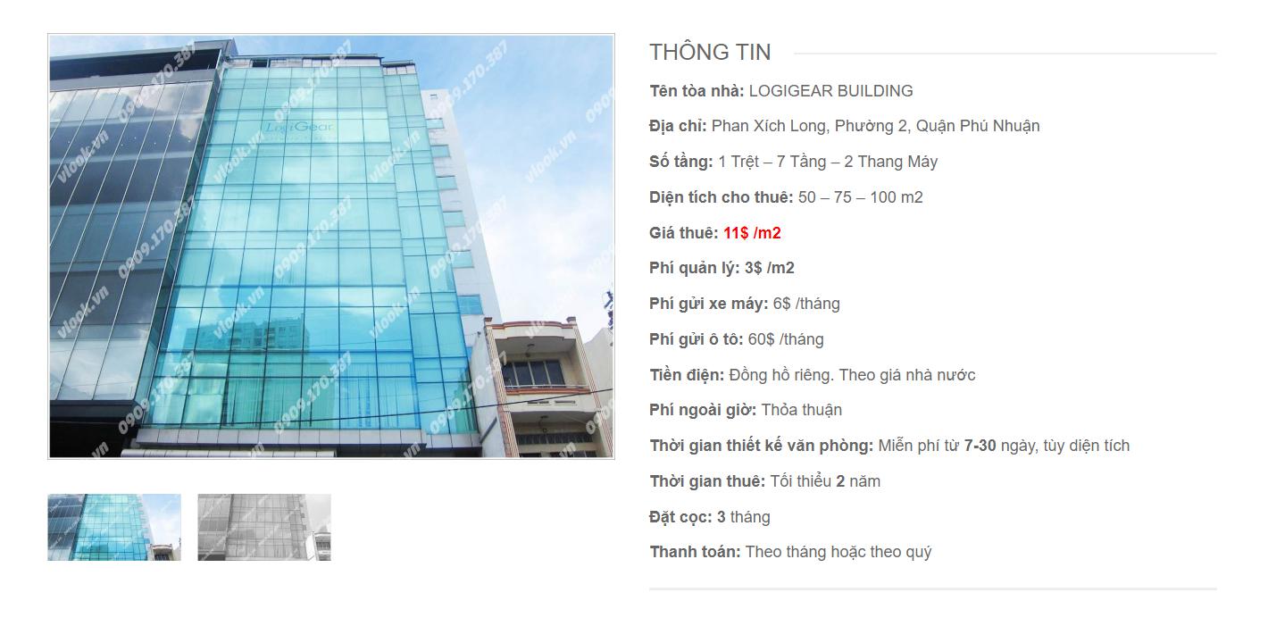 Danh sách công ty tại tòa nhà Logigear Building, Phan Xích Long, Quận Phú Nhuận