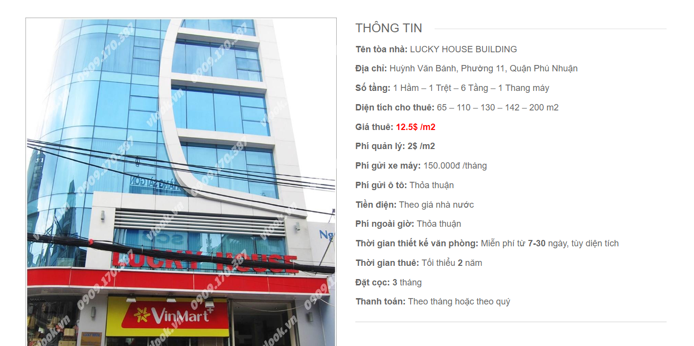 Danh sách công ty tại tòa nhà Lucky House Building, Huỳnh Văn Bánh, Quận Phú Nhuận