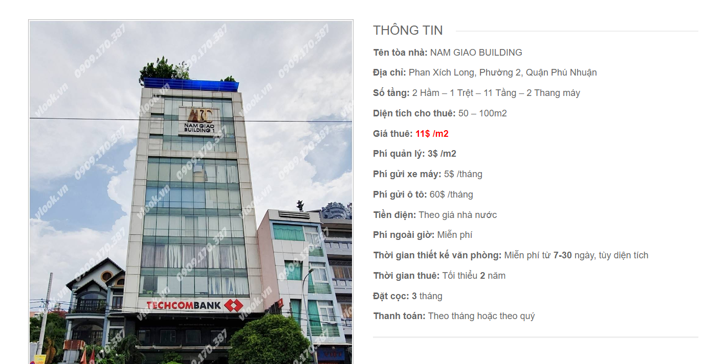 Danh sách công ty tại tòa nhà Nam Giao Building, Phan Xích Long, Quận Phú Nhuận