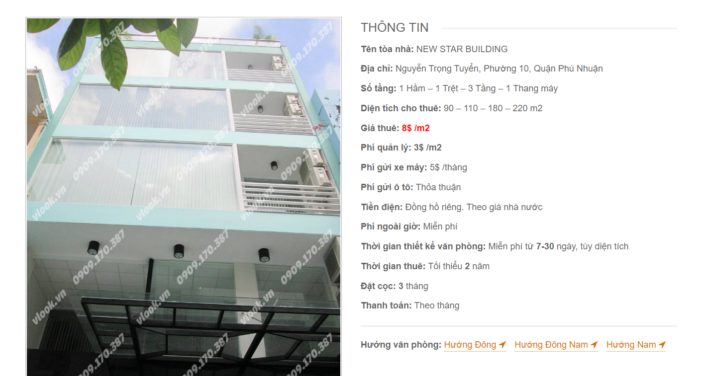 Danh sách công ty tại tòa nhà New Star Building, Nguyễn Trọng Tuyển, Quận Phú Nhuận