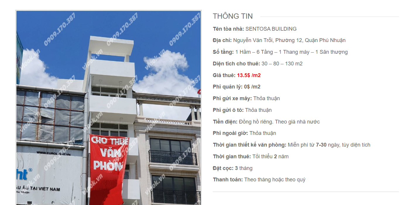 Danh sách công ty tại tòa nhà Sentosa Building, Nguyễn Văn Trỗi, Quận Phú Nhuận