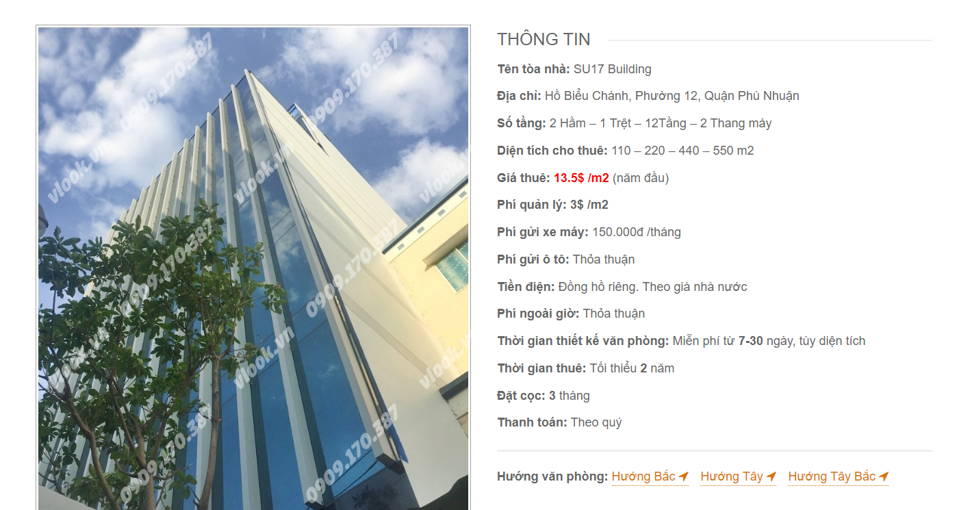 Danh sách công ty tại tòa nhà SU17 Building, Hồ Biểu Chánh, Quận Phú Nhuận
