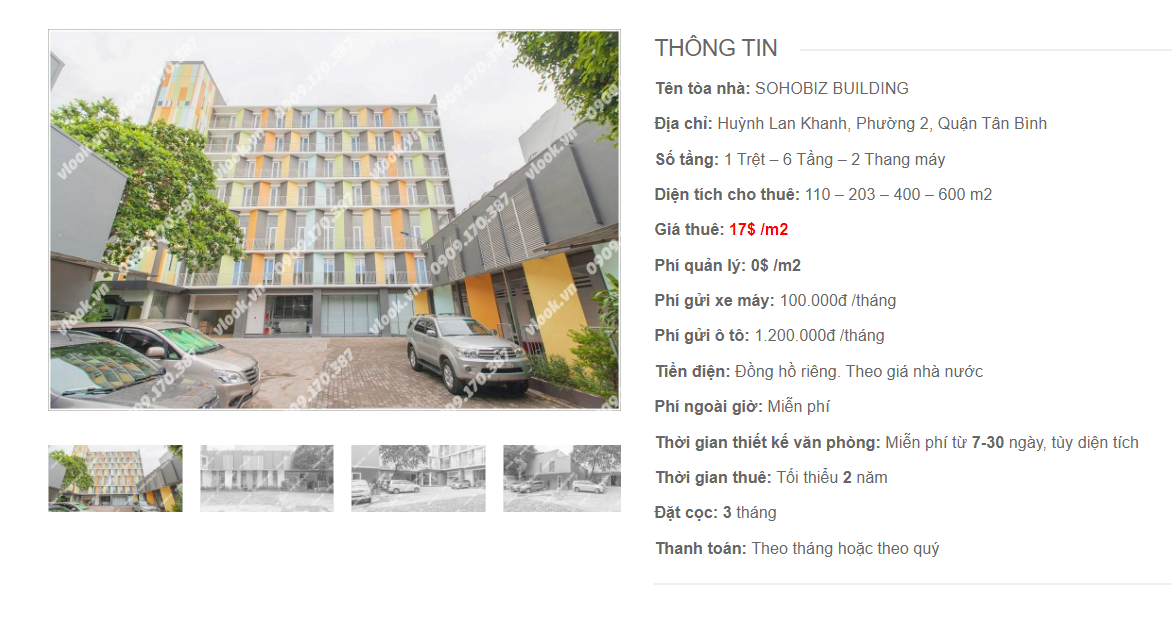 Danh sách công ty tại tòa nhà Sohobiz Building, Huỳnh Lan Khanh, Quận Tân Bình