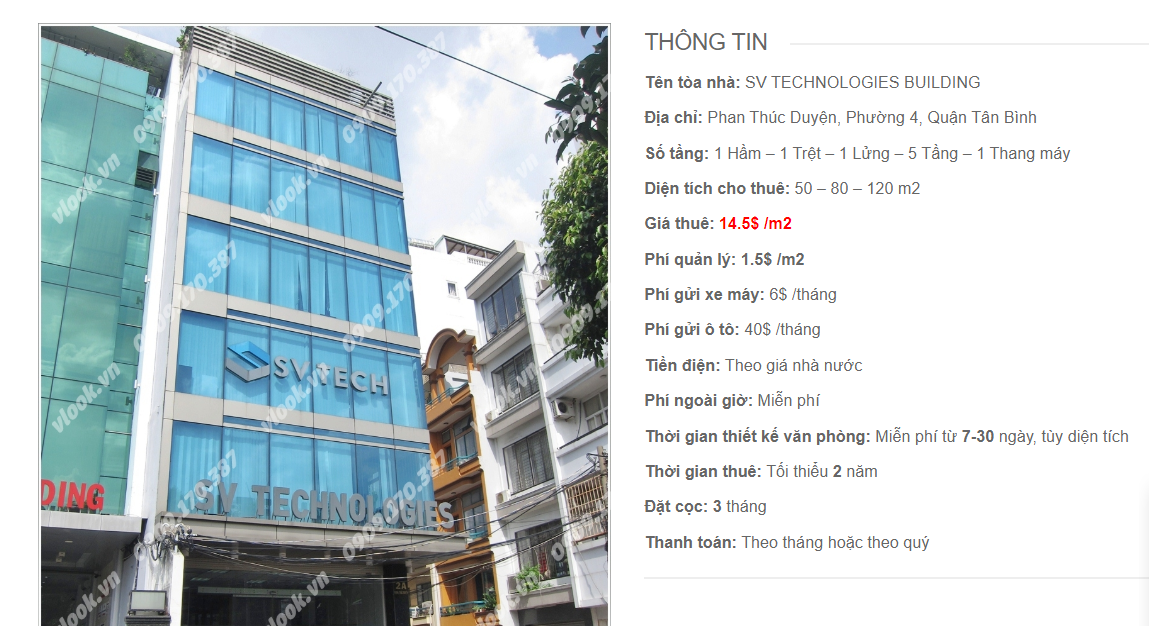 Danh sách công ty tại tòa nhà SV Technologies Building, Phan Thúc Duyện, Quận Tân Bình