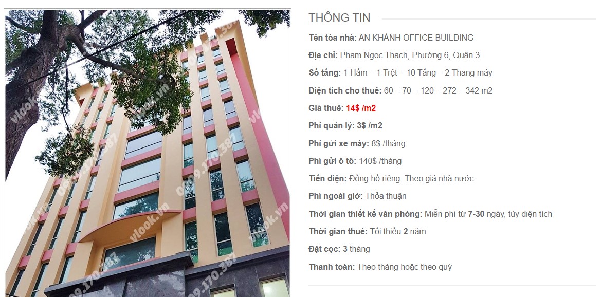 Danh sách công ty tại tòa nhà An Khánh Office Building, Quận 3