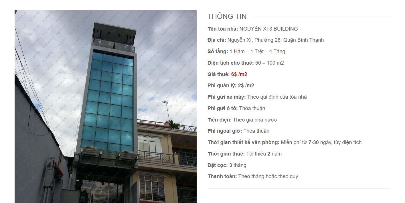 Danh sách công ty thuê văn phòng tại Nguyễn Xí 3 Building, Quận Bình Thạnh