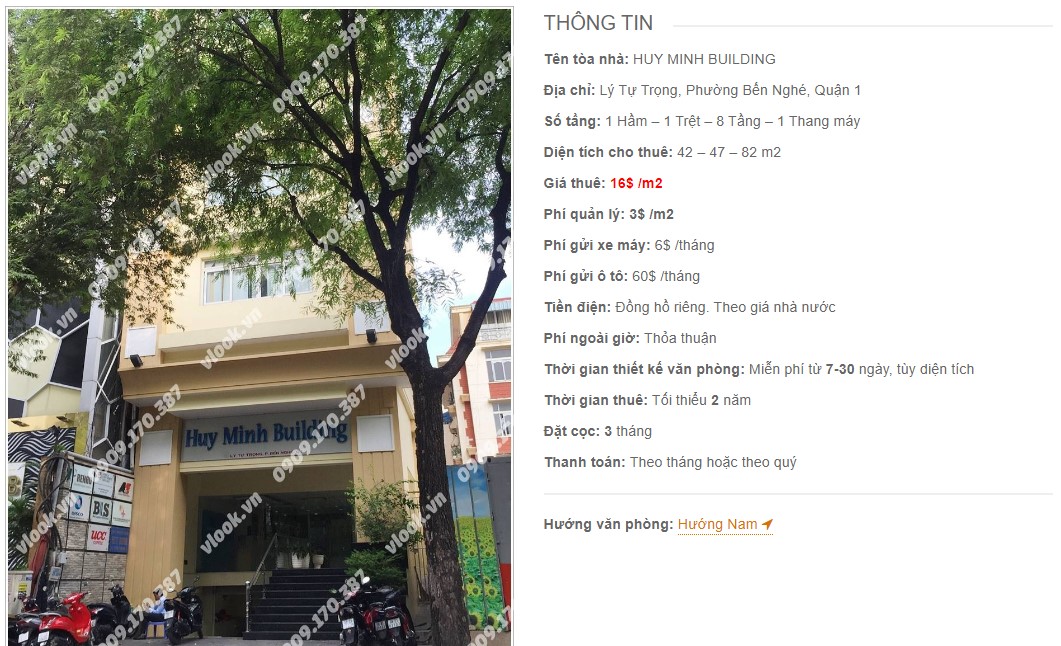 Danh sách công ty thuê văn phòng tại Huy Minh Building, Quận 1