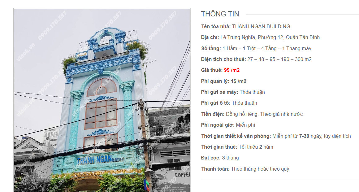 Danh sách công ty tại tòa nhà Thanh Ngân Building, Lê Trung Nghĩa, Quận Tân Bình