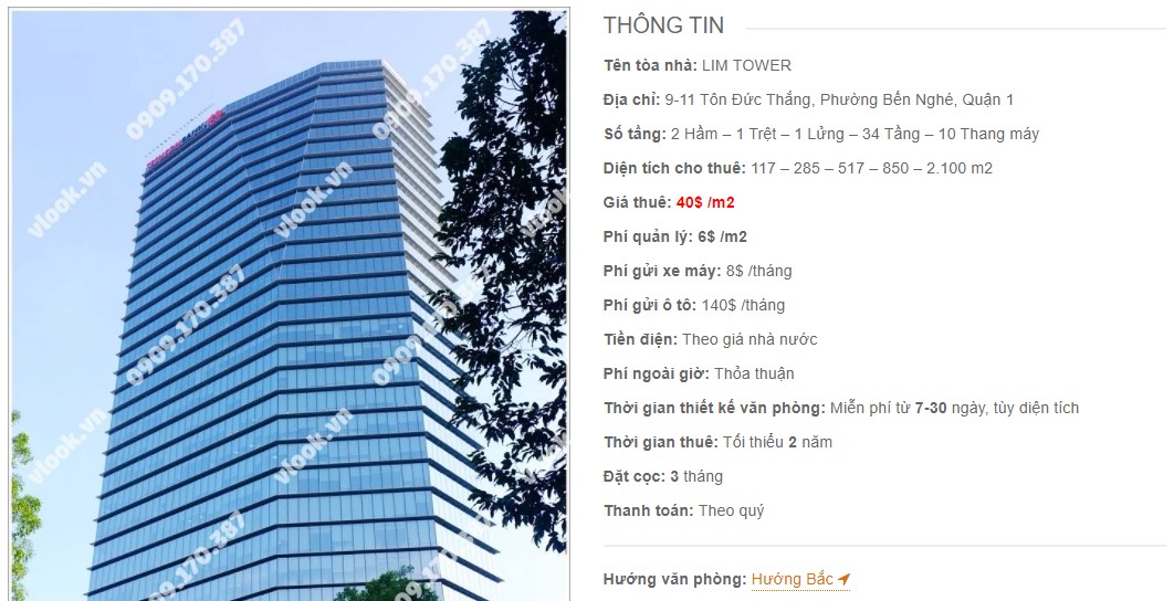 Danh sách công ty thuê văn phòng tại Lim Tower, Quận 1