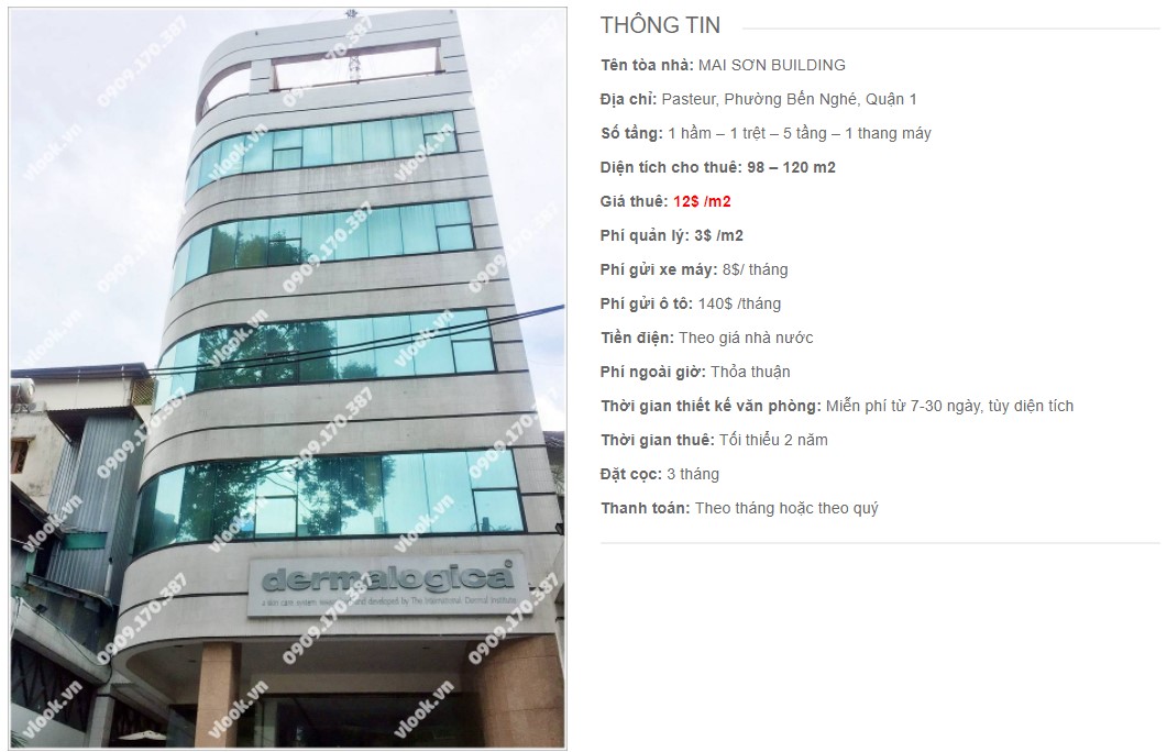 Danh sách công ty thuê văn phòng tại Mai Sơn Building, Quận 1