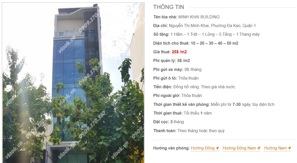 Danh sách công ty thuê văn phòng tại Minh Khai Building, Quận 1