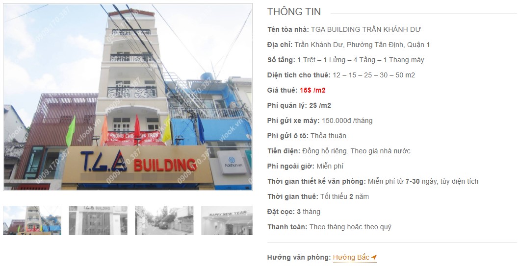 Danh sách công ty thuê văn phòng tại TGA Building Trần Khánh Dư, Quận 1