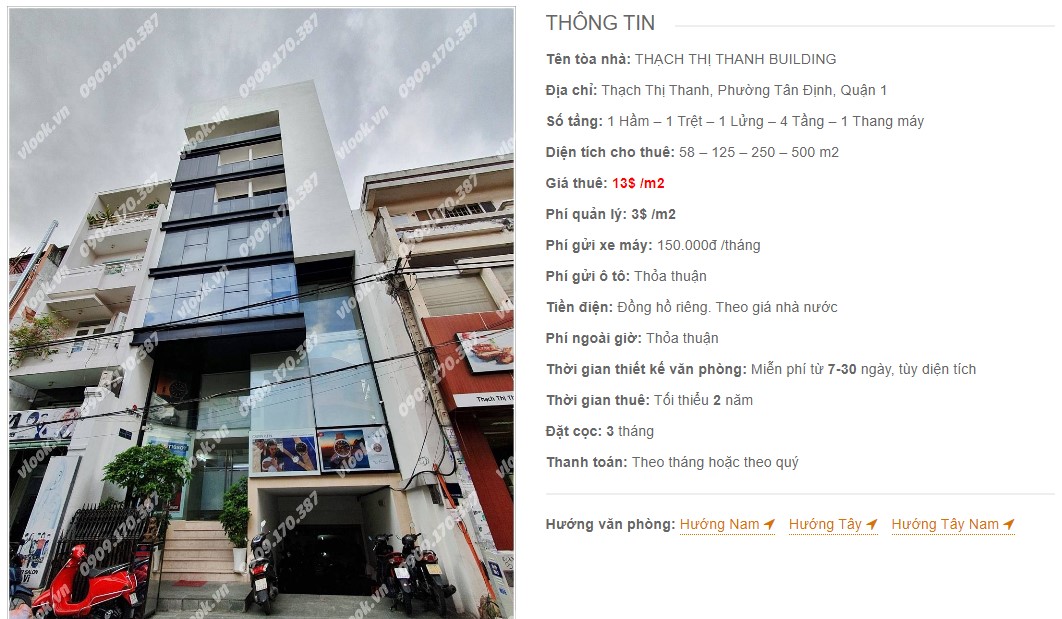 Danh sách công ty thuê văn phòng tại Thạch Thị Thanh Building, Quận 1